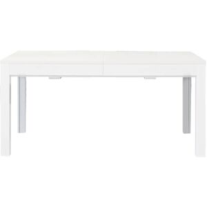 Milani Home Tavolo Da Pranzo Moderno Di Design Allungabile Frassinato 90x160/203/246/289/332 Bianco 160 x 75 x 90 cm