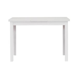 Milani Home Tavolo Da Pranzo Moderno Di Design Allungabile Frassinato 85x140/180/220 Bianco 140 x 75 x 85 cm