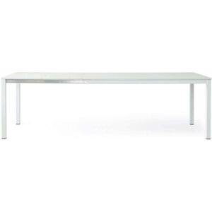 Milani Home Tavolo Da Pranzo Moderno Di Design Allungabile Frassinato 90x140/190 Bianco 140 x 75 x 90 cm