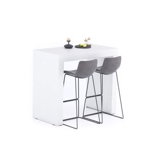 Mobili Fiver Tavolo Alto Evolution 120x60, Bianco Frassino