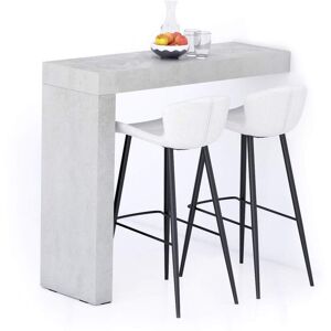 Mobili Fiver Penisola Evolution 120x40, Grigio Cemento