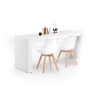 Mobili Fiver Scrivania Evolution 180x60, Bianco Frassino con Una Gamba