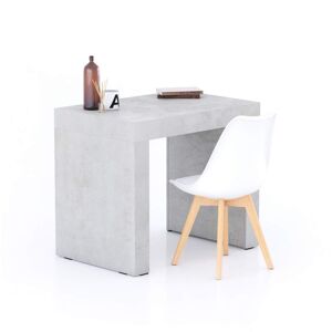 Mobili Fiver Scrivania Evolution 90x60, Grigio Cemento con Due Gambe