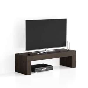 Mobili Fiver Porta Tv Evolution 120x40, Noce Scuro, con Caricatore wireless