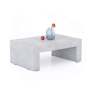 Mobili Fiver Tavolino Evolution 90x60, Grigio Cemento