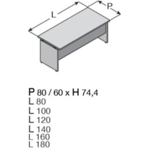 NewForm SCRIVANIA KAMOS FRASSINO (KP2SA12RLF1)