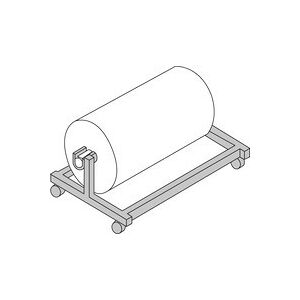 ratioform Tavolo da imballo System, supporto rotoli, mobile, 1250 x 600 x 400 mm, nero