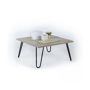 Relax e Design Tavolino da salotto quadrato colore rovere 60x60 H29