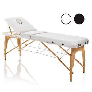 Lettino pieghevole in legno per massaggi estetista massaggiatore con schienale regolabile foro viso braccioli borsa