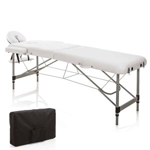 Lettino da massaggio pieghevole in alluminio altezza regolabile estetista