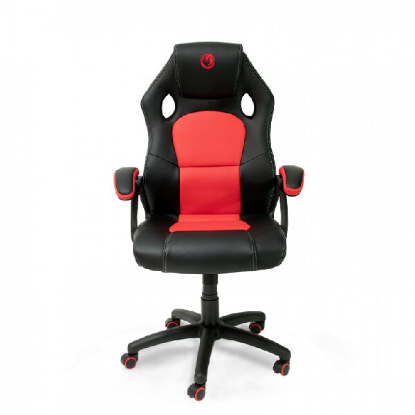 nacon pcch310  pcch-310 sedia per gaming universale sedia imbottita tappezzata nero, rosso