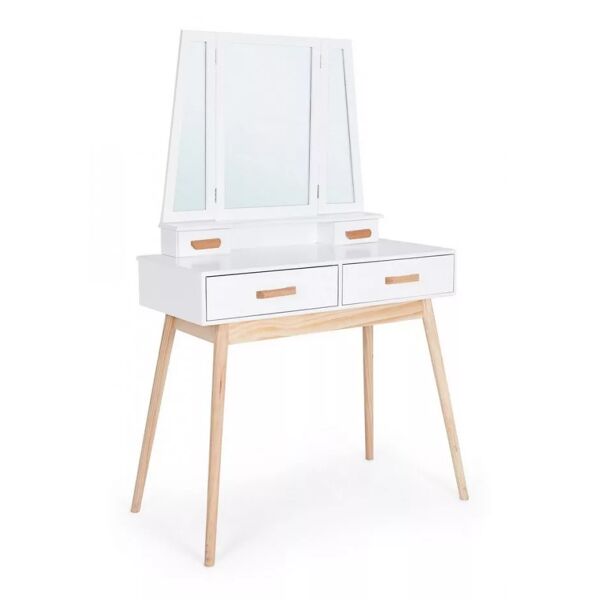 contemporary style consolle c-specchio 2c ordinary bianco