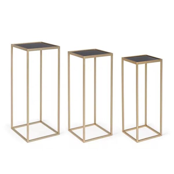 contemporary style set3 tavolino nucleos qu oro