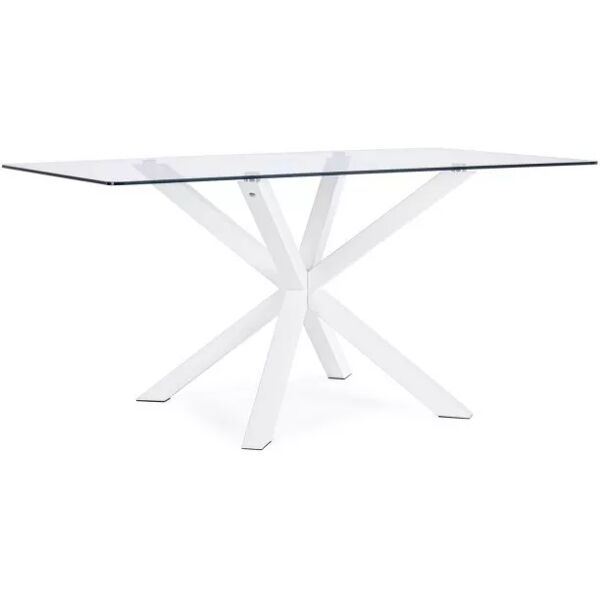 contemporary style tavolo may rett gamba bianco 160x90