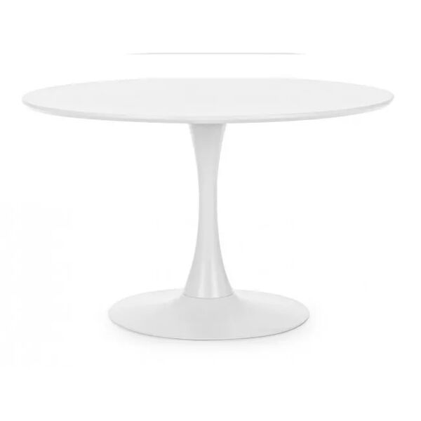 contemporary style tavolo bloom bianco d120
