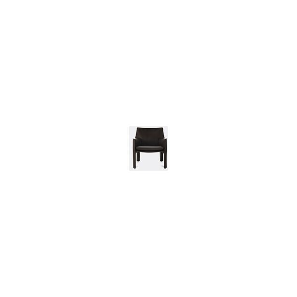 cassina 'cab 413' armchair, leather, black