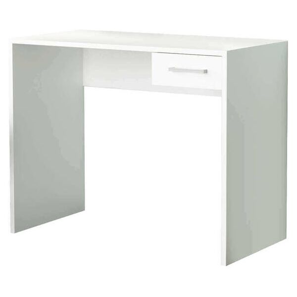 milani home scrivania di design per studio con cassetto 90x45x74 h bianco 90 x 45 x 74 cm