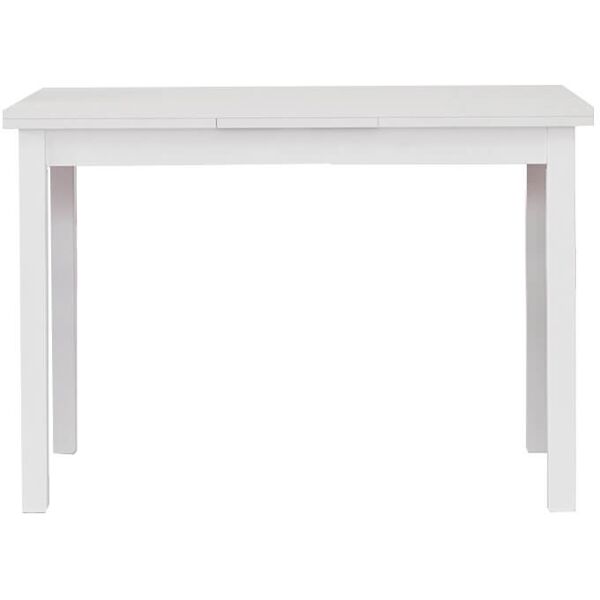 milani home tavolo da pranzo moderno di design allungabile frassinato 85x140/180/220 bianco 140 x 75 x 85 cm