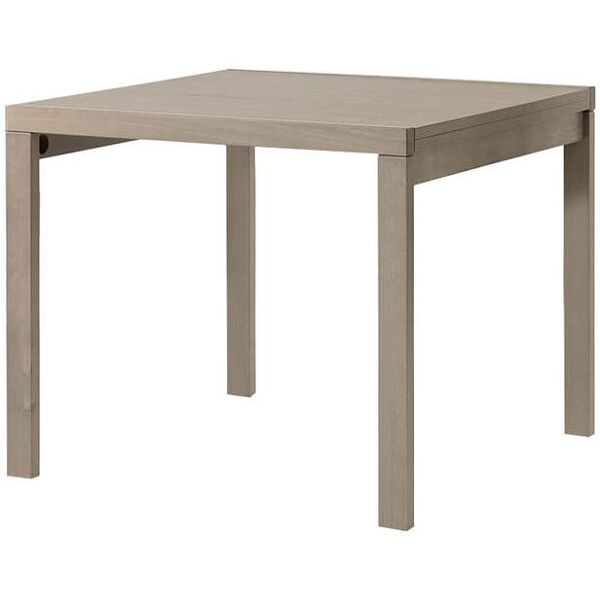 milani home tavolo da pranzo moderno di design allungabile a libro 90x90/180 tortora 90 x 75 x 90 cm