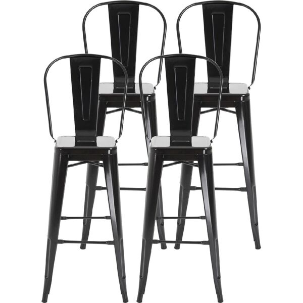 dechome 8351ddbk set 4 sgabelli casa o bar 44x 53x116cm - 8351ddbk