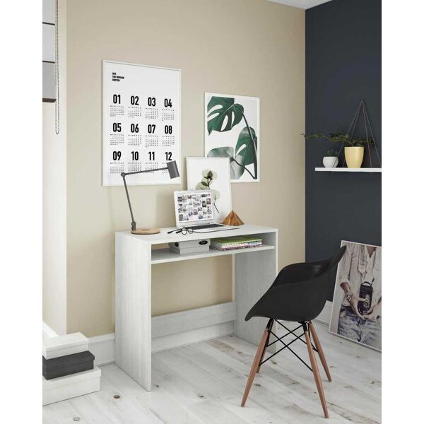 fores habitat 00831oy scrivania 79x43x78h cm colore bianco - 00831oy