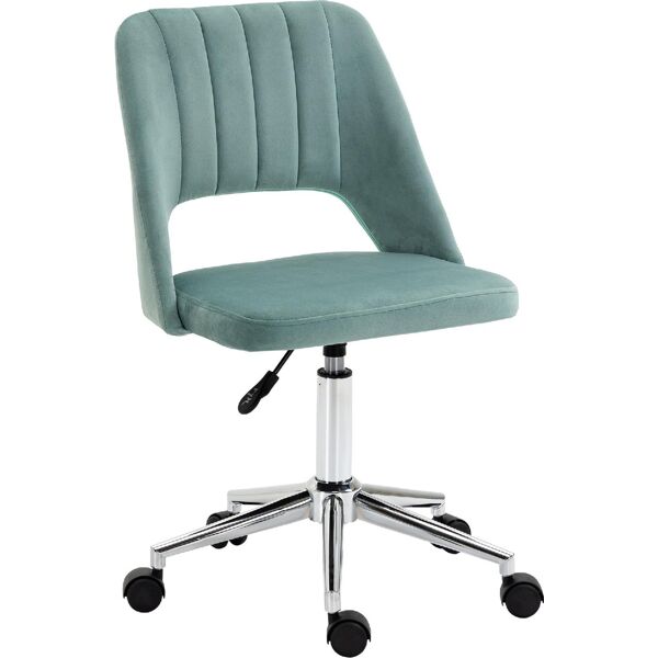 icon space 481gn/921 sedia ergonomica ufficio sedia da scrivania con rotelle girevole e regolabile in altezza colore verde - 481gn/921