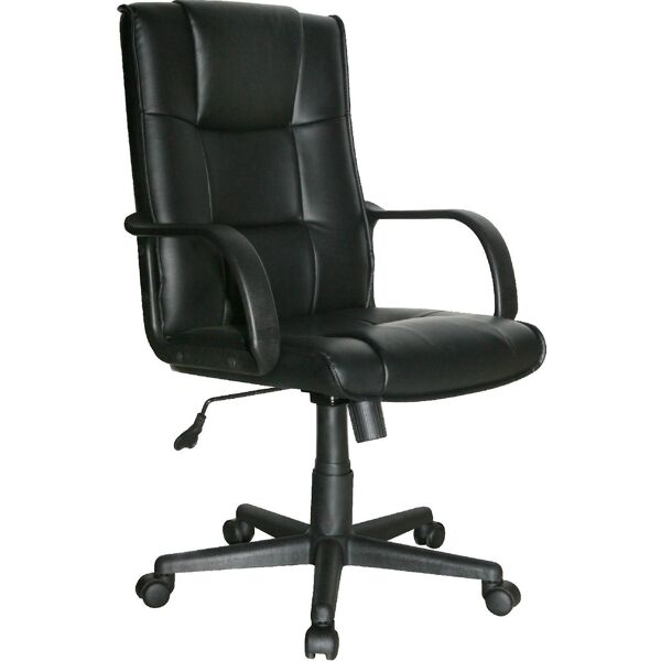 nbrand 1421 sedia ergonomica ufficio sedia da scrivania operativa con rotelle e braccioli girevole e regolabile in altezza colore nero - 1421