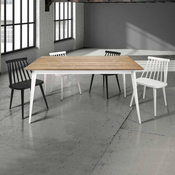 tavolo da pranzo allungabile in legno moderno 160 x 85