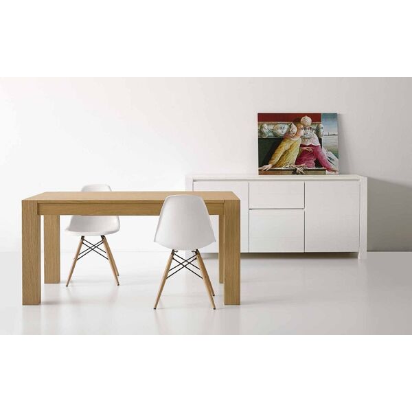 tavolo da pranzo allungabile in legno rovere moderno 190 x 90