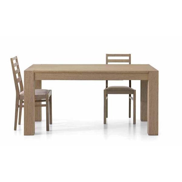 tavolo da pranzo allungabile in legno rovere 160 x 90