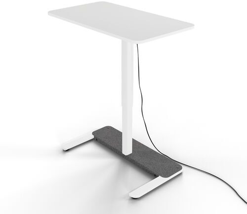 Yaasa Desk One 91 x 51 cm - Scrivania in piedi regolabile elettricamente in altezza   Offwhite
