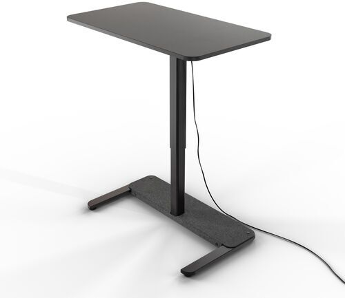 Yaasa Desk One 91 x 51 cm - Scrivania in piedi regolabile elettricamente in altezza   grigio scuro/nero