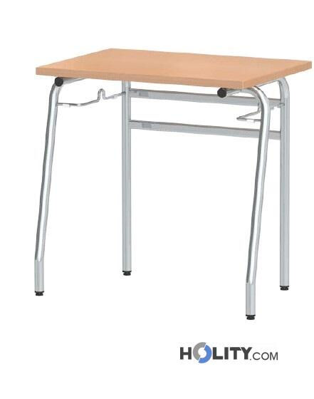 Banco Scuola Monoposto Impilabile Altezza 64 Cm H558_02