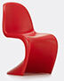 Vitra 'panton' Chair, Red