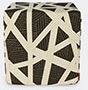 Missoni 'nastri' Pouf Cube, Black