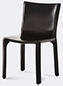 Cassina 'cab 412' Chair, Leather, Black