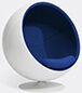 Eero Aarnio Originals 'ball Chair', Blue Hallingdal