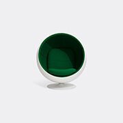 Eero Aarnio Originals 'ball Chair', Green Hallingdal