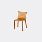 Cassina 'cab 412' Chair, Leather, Beige