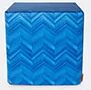 Missoni 'layers Inlay' Pouf Cube, Blue