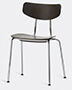 Vitra 'moca' Chair, Dark Oak