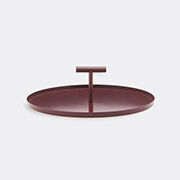Normann Copenhagen 'glaze' Cake Tray, Dark Red