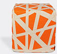 Missoni 'nastri' Pouf Cube, Orange