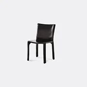 Cassina 'cab 412' Chair, Leather, Black