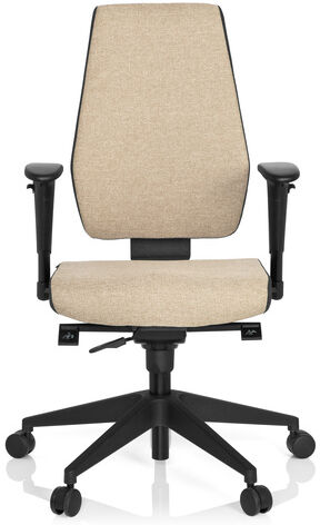 hjh OFFICE PRO-TEC 500 - Sedia da ufficio professionale Beige