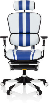 hjh OFFICE ERGOHUMAN ELITE - Sedia da gaming Bianco / Blu