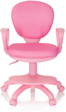 hjh OFFICE KID COLOUR - Sedia girevole per bambini Rosa