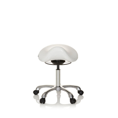 hjh OFFICE ORTHO SIT - Sgabello a sella Bianco