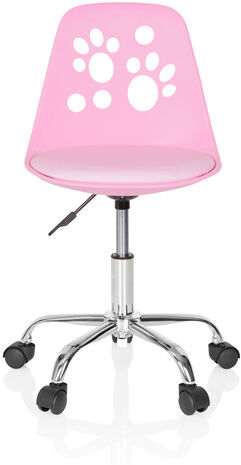 hjh OFFICE FANCY I - Sedia girevole per bambini Rosa