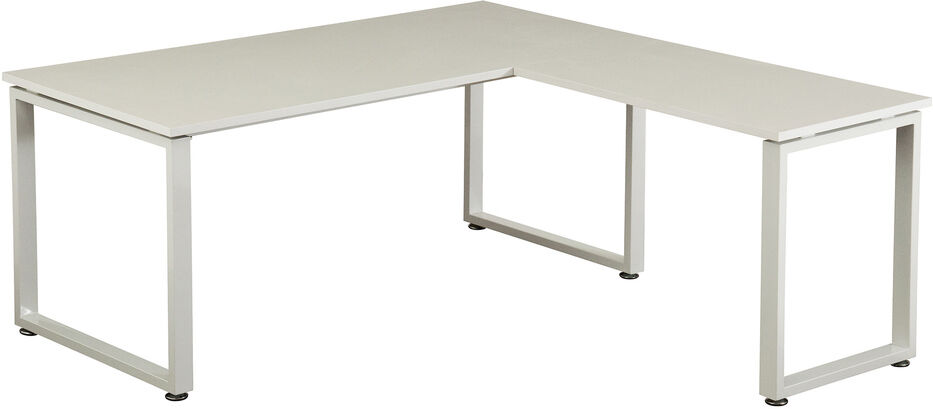 hjh OFFICE WORKSPACE XL   180x180 una confezione - Scrivania  Bianco